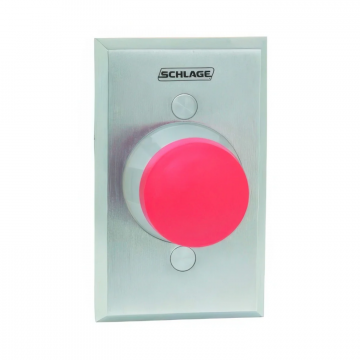 Schlage, 623RD Mushroom Button, Red, UL294